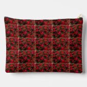 Abstract Floral Grid Pattern Accessory Pouch  アクセサリーポーチ (裏面)
