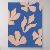Abstract Floral Illustration wall art ポスター (正面)