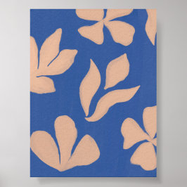 Abstract Floral Illustration wall art ポスター