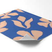 Abstract Floral Illustration wall art ポスター (角)