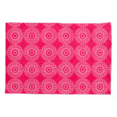 Abstract Floral Mandala Pattern Design red 枕カバー (裏面)