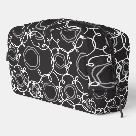 Abstract Floral Matrix (Charcoal) Fine Art ドップキット (右コーナー)