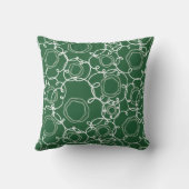 Abstract Floral Matrix (Dark Green) Fine Art クッション (裏面)