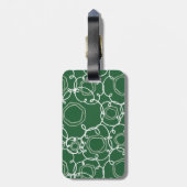 Abstract Floral Matrix (Dark Green) Fine Art ラゲッジタグ (裏面縦)