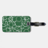 Abstract Floral Matrix (Dark Green) Fine Art ラゲッジタグ (裏面横)