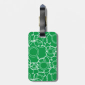 Abstract Floral Matrix (Green) Fine Art ラゲッジタグ (裏面縦)