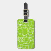 Abstract Floral Matrix (Lime) Fine Art ラゲッジタグ (正面縦)