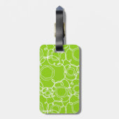 Abstract Floral Matrix (Lime) Fine Art ラゲッジタグ (裏面縦)