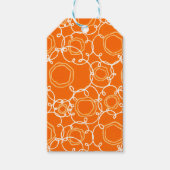 Abstract Floral Matrix (Orange) Fine Art ギフトタグ (正面)