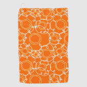 Abstract Floral Matrix (Orange) Fine Art ゴルフタオル (正面)