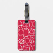 Abstract Floral Matrix (Red) Fine Art ラゲッジタグ (裏面縦)