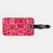 Abstract Floral Matrix (Red) Fine Art ラゲッジタグ (裏面横)