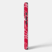 Abstract Floral Matrix (Red) Fine Art Case-Mate iPhoneケース (裏面 / 左)