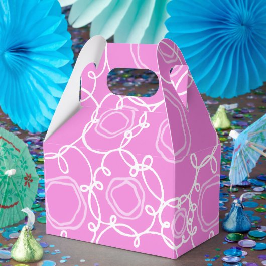 Abstract Floral Matrix (Soft Pink) Fine Art フェイバーボックス (パーティー)