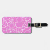 Abstract Floral Matrix (Soft Pink) Fine Art ラゲッジタグ (正面横)