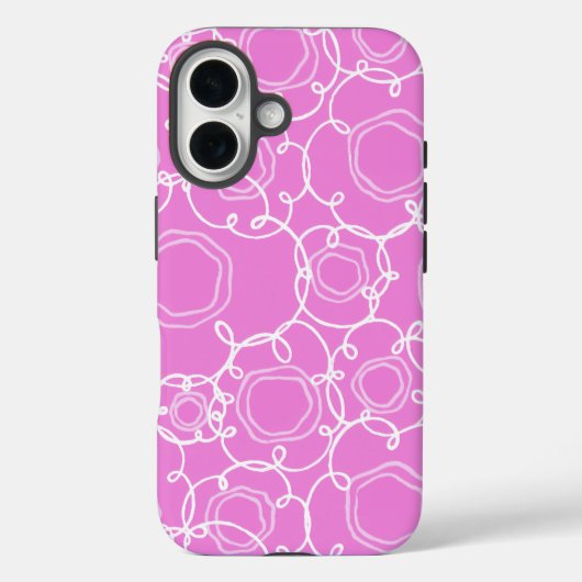 Abstract Floral Matrix (Soft Pink) Fine Art Case-Mate iPhoneケース (裏面)