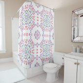 Abstract floral pattern designabstract, art, home  シャワーカーテン (インサイチュ)