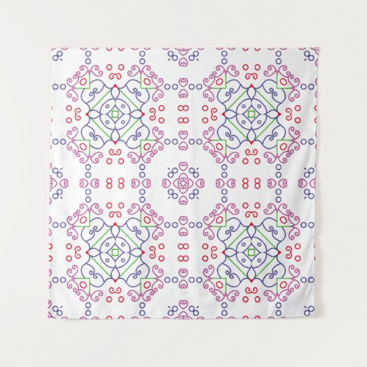 Abstract floral pattern designabstract, art, home タペストリー (正面)
