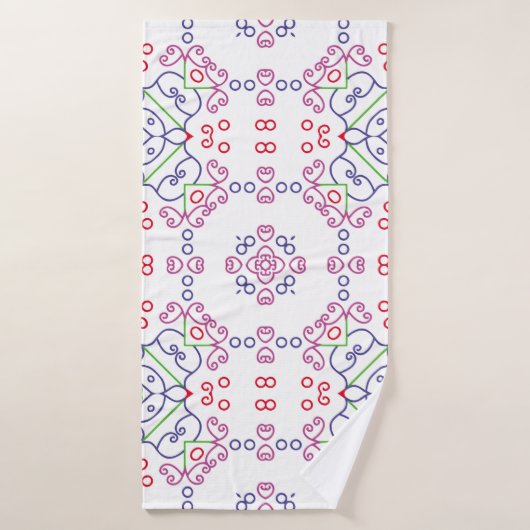 Abstract floral pattern designabstract, art, home バスタオル (バスタオル)