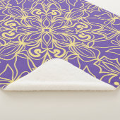 Abstract floral pattern. geometry, mandala design シェルパブランケット (3/4)