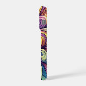 Abstract Floral pattern iPhoneケース (左側面)