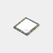 Abstract Floral Pattern Monogram ポストイット (アングル)