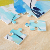 Abstract floral pattern painting  ジグソーパズル (側面)