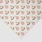 Abstract floral pattern with alternating designs 薄葉紙 (詳細)