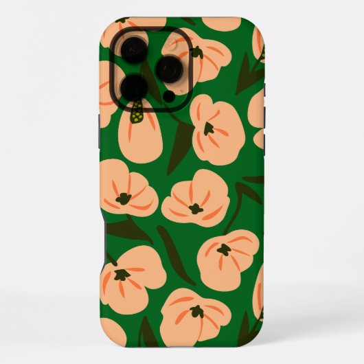 Abstract Floral Patterns iPhoneケース (裏面)