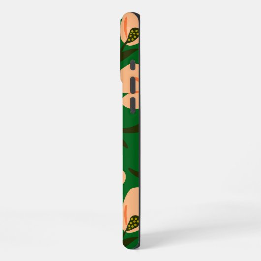 Abstract Floral Patterns iPhoneケース (左側面)