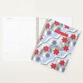 Abstract Floral Retro Swirls プランナー手帳 (ディスプレー)