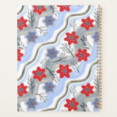 Abstract Floral Retro Swirls プランナー手帳 (裏面)