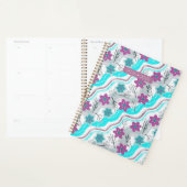 Abstract Floral Retro Swirls プランナー手帳 (ディスプレー)