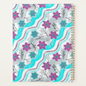 Abstract Floral Retro Swirls プランナー手帳 (裏面)