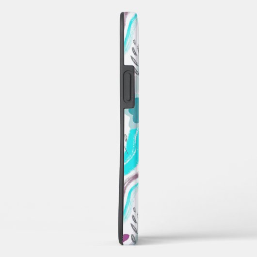 Abstract Floral Retro Swirls Case-Mate iPhoneケース (裏面 / 右)