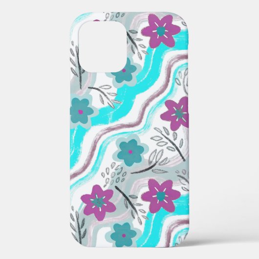 Abstract Floral Retro Swirls Case-Mate iPhoneケース (裏面)