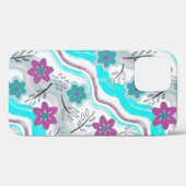 Abstract Floral Retro Swirls Case-Mate iPhoneケース (裏面 (横))