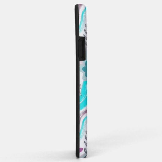 Abstract Floral Retro Swirls Case-Mate iPhoneケース (裏面/右)