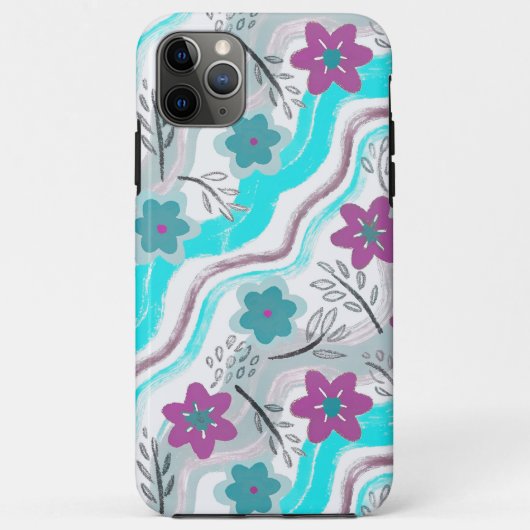 Abstract Floral Retro Swirls Case-Mate iPhoneケース (裏面)