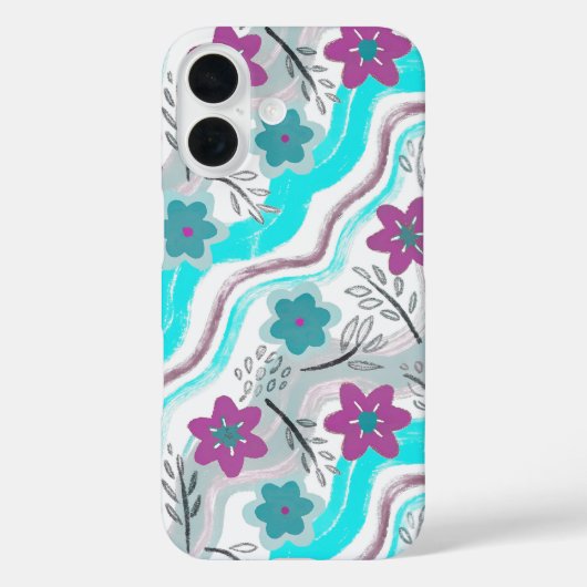 Abstract Floral Retro Swirls Case-Mate iPhoneケース (裏面)