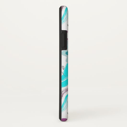 Abstract Floral Retro Swirls Case-Mate iPhoneケース (裏面/右)