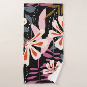 Abstract floral surface pattern seamless backgroun バスタオル (バスタオル)
