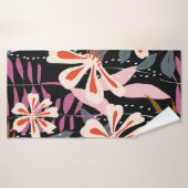 Abstract floral surface pattern seamless backgroun バスタオル (バスタオル)