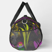 Abstract Floral with Spirals 1 ダッフルバッグ (右)