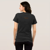 Abstract Floral with Spirals 1 トライブレンドＴシャツ (裏面全面)