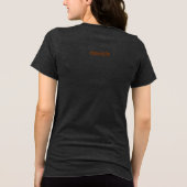 Abstract Floral with Spirals 1 トライブレンドＴシャツ (裏面)