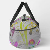 Abstract Floral with Spirals 2 ダッフルバッグ (右)