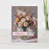 Abstract Florals Greeting Card カード (正面)