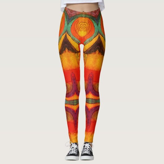 Abstract Flow Leggings レギンス (正面)