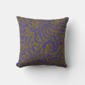 Abstract Flow Lines Throw Pillow- Nasamin studio クッション (正面)
